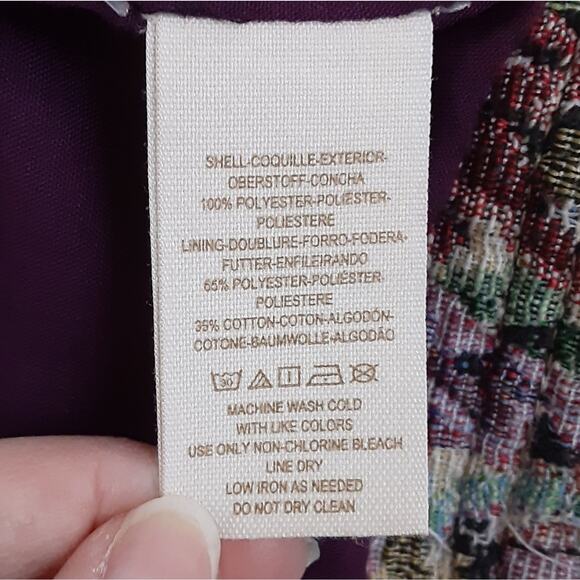 Free People Floral Tapestry Moto Jacket Zip Front Lined Cottage Grandma Bohemian - Picture 11 of 15